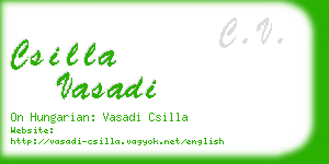 csilla vasadi business card